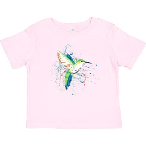 Inktastic Hummingbird Paint Splatter Toddler T-Shirt Bird Animal Colorful Gift - Picture 1 of 7