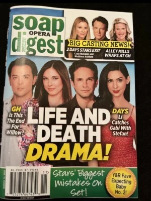 SOAP OPERA DIGEST 3/13/23 "GH" 60TH ANNIVERSARY PETER BERGMAN & SUSAN WALTERS - Image 1 of 3