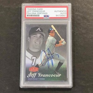 2005 Fleer Jeff Francoeur #70 Signed Card AUTO PSA Slabbed