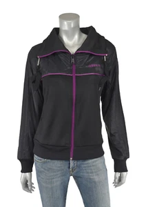 Women's Adidas Originals Vintage Black Lady Adi TT Track Top Jacket M New - Picture 1 of 4