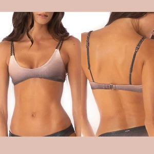 NEW $88 Maaji [ Medium ] Winter Mist Liberally Classic Bralette Bikini Top U1298 - Picture 1 of 9
