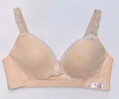 MOMMA's SHOP Comfy Women Maternity Nursing Breastfeeding Bra Small Beige SM NEW - Image 1 of 4