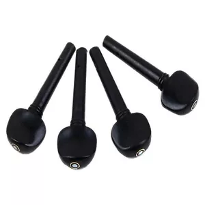 Adore Pro Violin Tuning Pegs with Fish Eye Set of 4 Black Ebony Wood for 4/4 - Picture 1 of 9