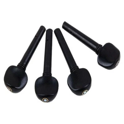 Adore Pro Violin Tuning Pegs with Fish Eye Set of 4 Black Ebony Wood for 4/4  - Image 1 of 4