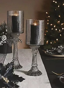 WIDDOP Goblet Glass Candle Holder 40cm Tall - 1 Piece Only  New With FREE POST - Picture 1 of 2