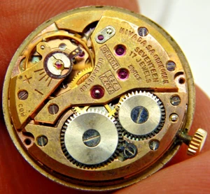 Vintage Croton Nivada Grenchen 17 jewel watch movement R34 A4693 25.25mm/23.7mm - Picture 1 of 6