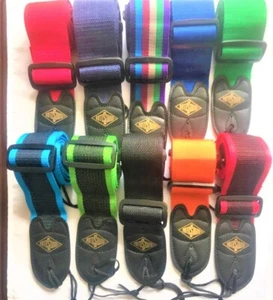 Rotosound Leather ended nylon Guitar Straps 10 colours  at £4.48 - Picture 1 of 22