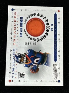 JERRY JEUDY 2020 Panini Timeless Treasures RC JERSEY 67/399 Rookie Patch Broncos - Picture 1 of 2