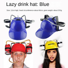 Hat Type Beverage Helmet Headgear With straw Drinking Helmet Outdoor Beer Hat
