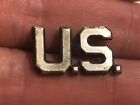 Post WWII WW2 USAF Air Force Silver US Collar Insignia Military Pin