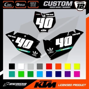 FONDOS DE PLACAS DE MATRÍCULA MX PERSONALIZADAS KTM SX / SXF 125 250 350 450 2016 - 2018 GPB - Imagen 1 de 21