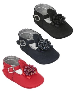 Bebés Niñas Ligeros Pre-caminar Zapatos Boda Ocasión Calzado - Imagen 1 de 20