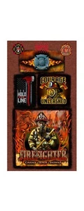Rettungskräfte: Feuerwehr Block Panel - Skytel Fabrics - Bild 1 von 1