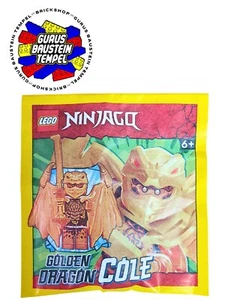 LEGO Ninjago Cole Golden Dragon Paper Bag 892304 Figur Crystalized Drachen NEU - Picture 1 of 2