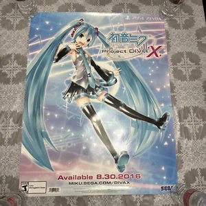 HATSUNE MIKU PROJECT DIVA X PS4, PS & VITA 22" X 28" NEW POSTER - Picture 1 of 1