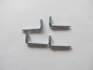 4 Stück Schraubhaken Schlitzschraubhaken  L-Haken 5,2 x 50 mm - Bild 1 von 2