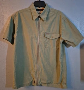 Tommy Hilfiger Hemd Herren Gr. L grün Full Zip Kurzarm Tasche - Fleck - lesen* - Bild 1 von 14