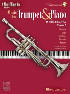 Intermediate Trumpet Solos Volume 2 Sheet Music Minus One Play-Along Book Audio - Picture 1 of 1