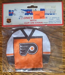 Vintage Philadelphia Flyers Clip On Money Pouch Bag Tag Mini Jersey In Package - Picture 1 of 2