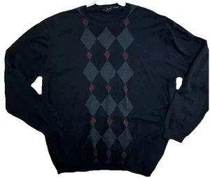 Axcess Light Sweater Men's Size Large Black Gray Maroon Crewneck Pullover - Picture 1 of 6