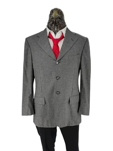Corneliani Men Wool Cashmere Blazer Grey Made in Italy EU50 DE50 US40 - Picture 1 of 16