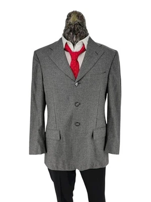 Corneliani Men Wool Cashmere Blazer Grey Made in Italy EU50 DE50 US40 - Image 1 of 4
