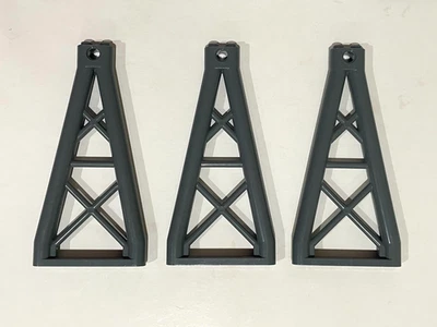 Lego Dark Grey Support 1x6x10 Girder Triangular Part 64449 x 3 - Image 1 of 2