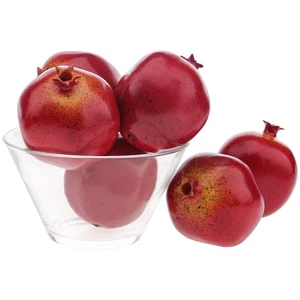 6pcs Artificial Pomegranate Fruit Decoration Fake Pomegranates Vivid Faux Fru... - Picture 1 of 9