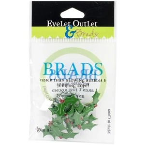 Eyelet Outlet QBRD2-284 Shape Brads 12/Pkg-Holly - Picture 1 of 1