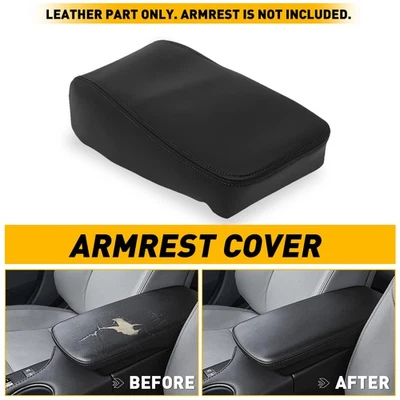 Cubierta reposabrazos tapa consola central cuero negro ajuste 2013-2018 Toyota Avalon 2014 Foto 1 de 4