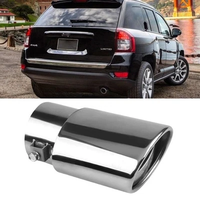 For Jeep 4x4 Limited Chrome Car Exhaust Pipe Tip Muffler Stainless Steel - Image 1 of 4