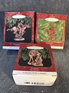 Adornos de recuerdo de sello de colección serie Old West Mountain Man Pony Prospector - Imagen 1 de 7