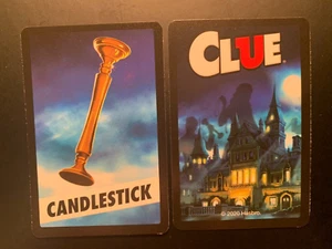 Clue 2020 CANDLESTICK Weapon Card CLASSIC MYSTERY GAME by Hasbro - Picture 1 of 2