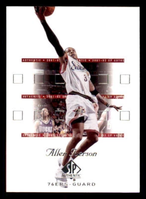2001-02 SP Authentic #64 Allen Iverson - Image 1 of 2