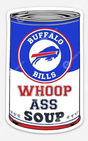 BUFFALO BILLS Soup MAGNET - Football Bills New York NFL Cover