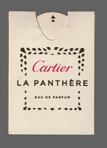 Carte publicitaire puffer - advertising card  La Panthère de Cartier recto verso - Picture 1 of 1