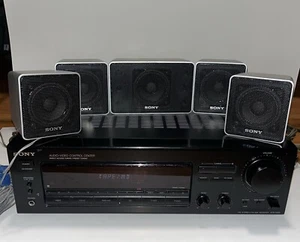 Sony AV Receiver Amplifier Tuner Stereo DD Surround STR-D365 with Speaker System - Picture 1 of 9