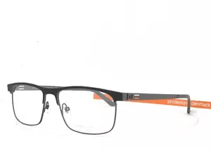 Prodesign Denmark Eyeglasses BLACK LEATHER 6153 6021 56mm KK Screwless Hinge - Picture 1 of 5