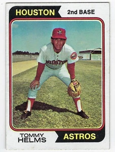 Tarjeta de béisbol 1974 Topps #67 Tommy Helms Houston Astros segunda base casi nueva - Imagen 1 de 2