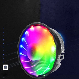 PC Case Fans 1800RPM RGB LED Light Laptop Radiator CPU Cooling Quiet Fan - Afbeelding 1 van 7