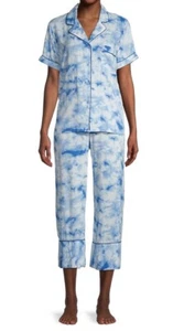 ¡NUEVO! JUEGO DE PIJAMAS CAPRI EN FLOR AZUL TIE-DIE/MEDIO/¡Un gran regalo! 🙂 - Imagen 1 de 4