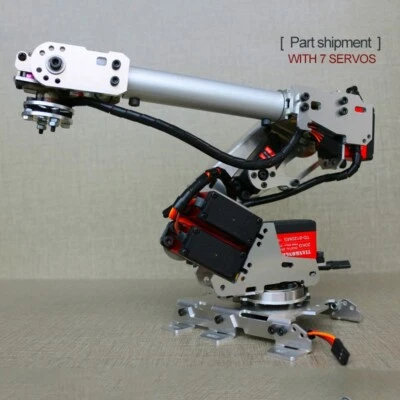 6-Axis Mechanical Robot Arm Industrial Manipulator DOF Arm Frame w/ Servo - Image 1 of 4