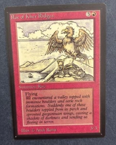MTG INTERNATIONAL COLLECTOR'S EDITION ROC OF KHER RIDGES (IE / CE) CLIPPED CARD - Picture 1 of 6