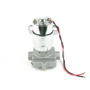 130GPH Holley "Blue" Style Aluminum Chrome Electric Fuel Pump 14psi Street/Strip - Picture 1 of 3