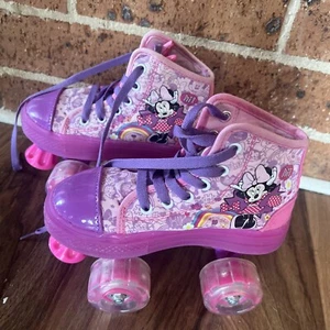 Disney Minnie Mouse Girls / Childs SIZE 12 Roller Skates ( Preloved ) - Picture 1 of 7