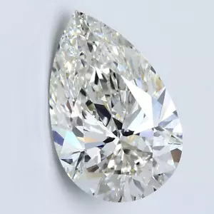 1.30 Cts PEAR Cut IGI CERTIFIED LAB GROWN CVD Diamond G Color VS1 Clarity - Picture 1 of 12
