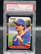 1987 Donruss #43 Rafael Palmeiro PSA 9 Mint MT 