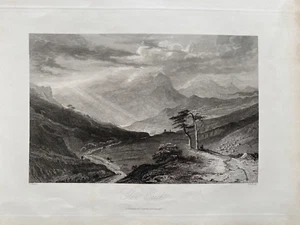1850 Antique Print; Glenericht, Perthshire after William Brown - Picture 1 of 2