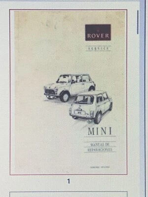 Manual De Taller ROVER MINI en DVD EN ESPAÑOL - Imagen 1 de 2