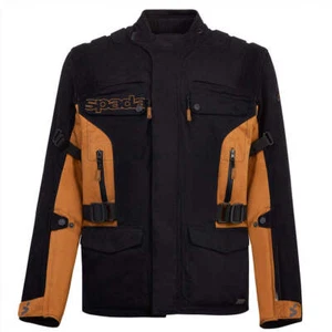 Spada Ascent V3 CE Waterproof Motorcycle Jacket Black/Tan - Picture 1 of 8